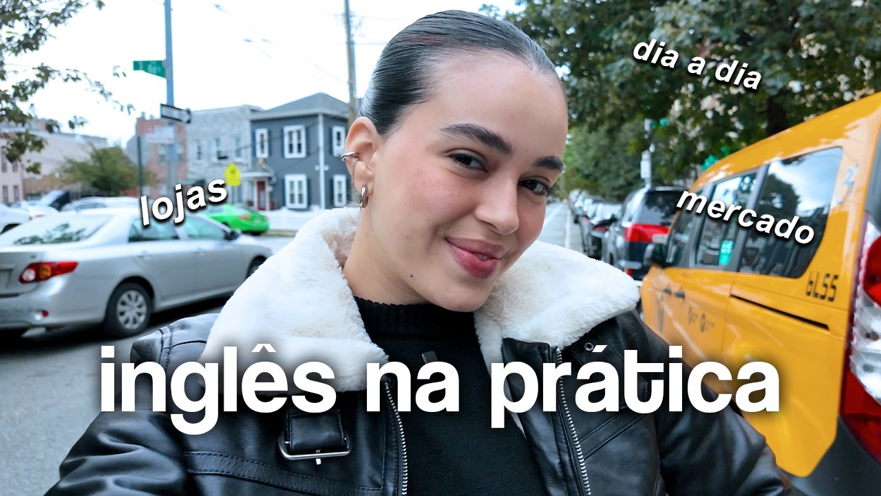 aprenda inglês comigo andando pelas ruas de nova york, conversação real