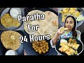 I ONLY ATE PARATHA FOR 24 HOURS || Episode 13 | easy #paratharecipe | Moghlai,lachcha,paneer paratha