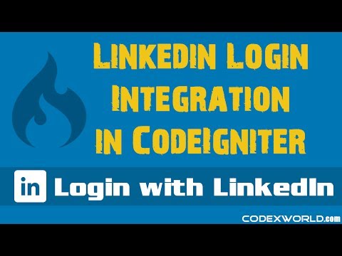 Login with LinkedIn in CodeIgniter