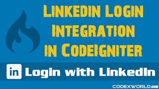 Login with LinkedIn in CodeIgniter