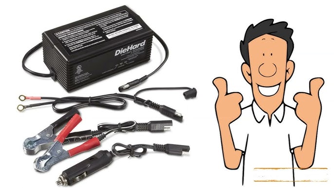 BLACK DECKER BM3B Fully Automatic 6V 12V Battery Charger Maintainer Explain  With Doodly Animation 
