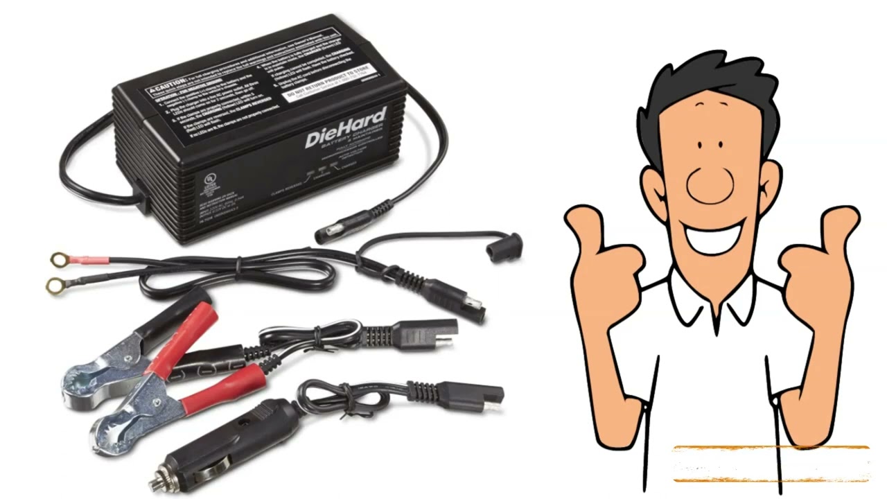 DieHard 71219 6v 12V Shelf Smart Battery Charger and 2A Maintainer Explain With Whiteboard Animation