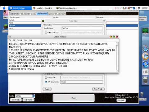 HOW TO FIX MINECRAFT FAILED TO CREATE VIRTUAL JAVA MACHINE