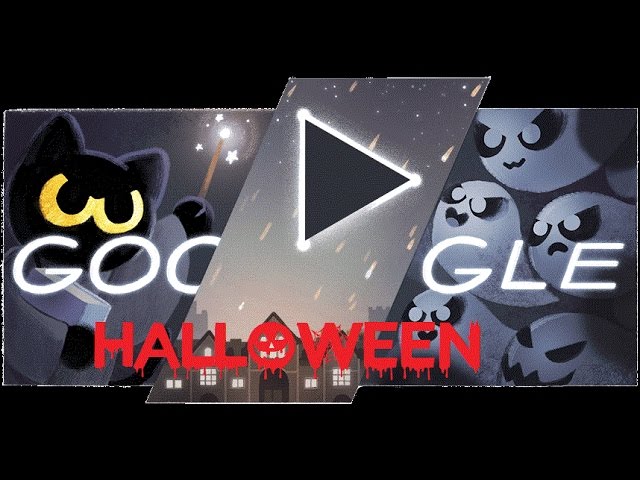 gatinho vs fantasminhas (jogos do Google- halloween 2016) 