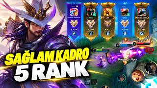 ESPORTS PRO, STREAMER, AND YOUTUBER SQUAD RANKED 5 | Mobile Legends