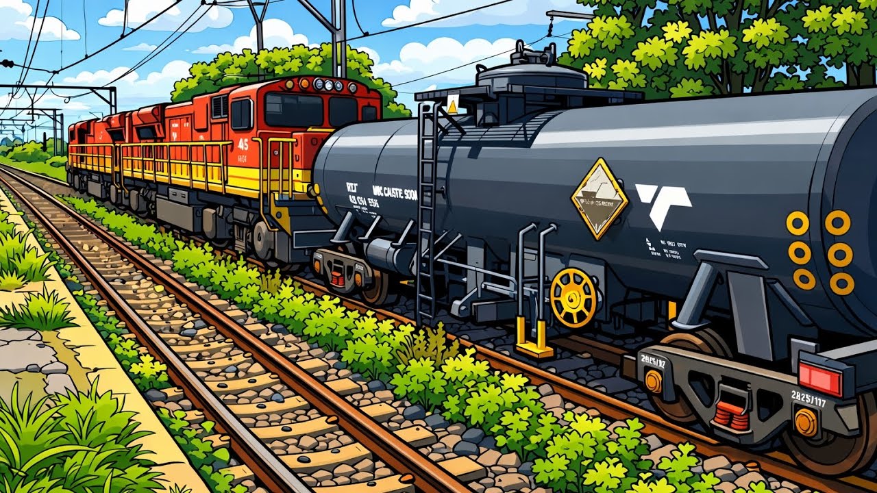 Class 44 GEVO12s With Tankers at Daleside 