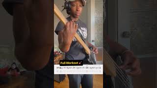 BassBuzz Beginner to Badass course: Mod 5 Lesson 4 Slow & Full Workout #bassguitar #basslesson