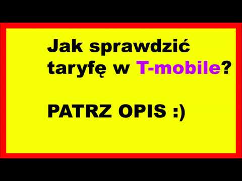 Wideo: Jak Sprawdzić Taryfę Komórkową