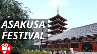 Tokyo Asakusa Sensoji Temple Summer Festival Event and Street Food in 2018 Japan - 4K 60FPS HDR