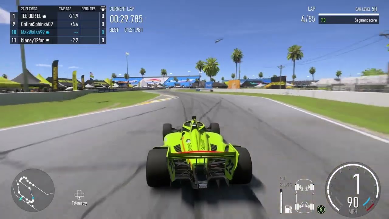 Start of my own Firestone Grand Prix of St. Petersburg on Forza Motorsport