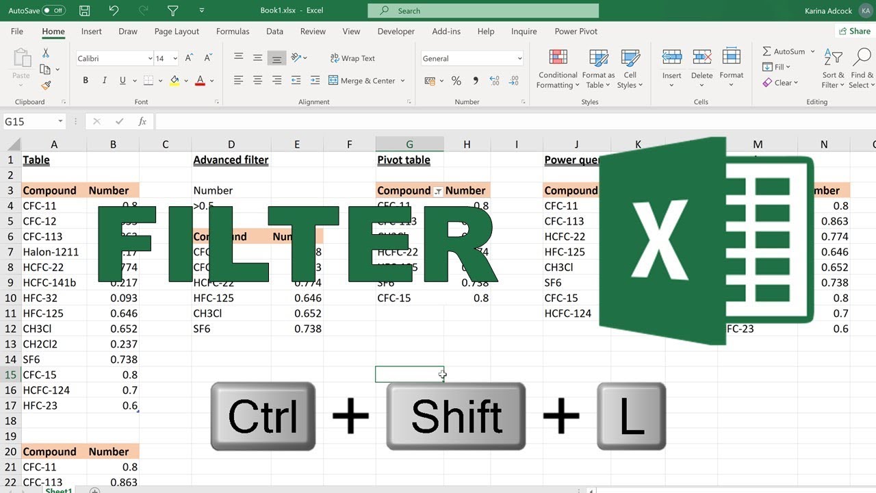 how-to-filter-in-excel-5-different-methods-youtube