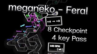 [Level 19] ADOFAI Custom Meganeko-Feral [Insane] 8 Checkpoint/4 Key Clear [Map by 매직큐브21]