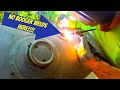 HOW TO TIG WELD ON A 100 GALLON ALUMINUM DIESEL TANK!! FUEL SENDER AND RETURN FLANGE WELDED ON!!