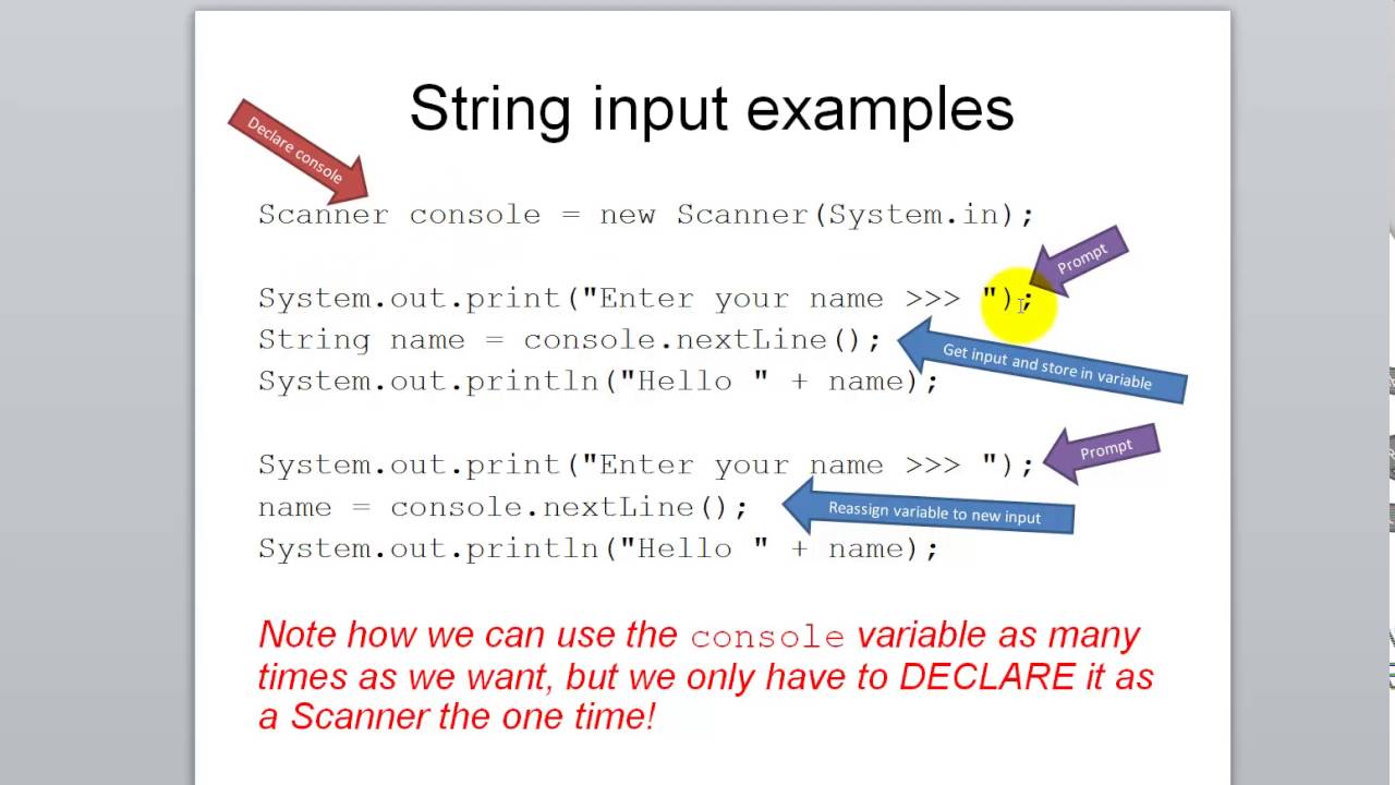 Lesson 05 (Keyboard Input) - YouTube