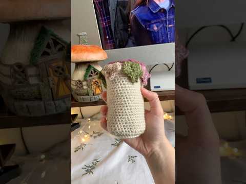 #crocheting ivy desk accessories🧚🏼‍♀️#cute storage pot holder #crochettutorial #knitting #fyp (video tutorial)