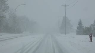 Driving Through The Blizzard in Grand Rapids, MN November 18, 2016