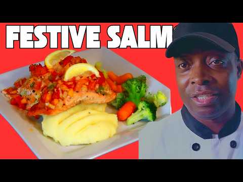 Festive Salmon & Creamy Mashed Potato Delight