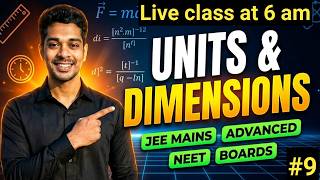 Units & Dimensions | Class-9 | JEE Mains & Advance |NEET|Boards| Physics| Class-11th|By- Chandan sir