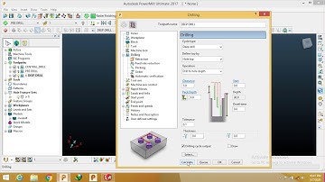Model no 1- Toolpath AND SIMULATION for DEEP drill operation