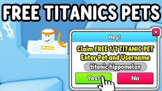 Pet Simulator 99 GAVE FREE TITANICS TO EVERYONE That Does This.. in Roblox Pet Simulator 99 by RazorFishGaming 25,830 views 1 month ago 15 minutes