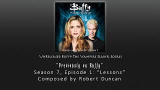 Unreleased Buffy Scores: "Previously on Buffy" (Season 7, Episode 1)