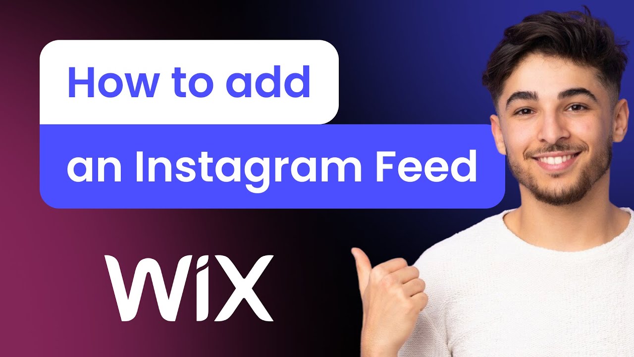 How to add an Instagram Feed to Wix