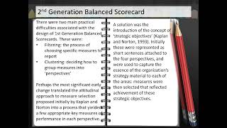 Three Generations of Balanced Scorecards