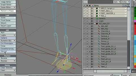 LIGHTWAVE RIGGING TUTORIAL - ZIG RIG 02.09 LEGS - MIRROR HIERARCHY