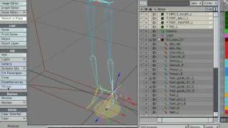 LIGHTWAVE RIGGING TUTORIAL - ZIG RIG 02.09 LEGS - MIRROR HIERARCHY