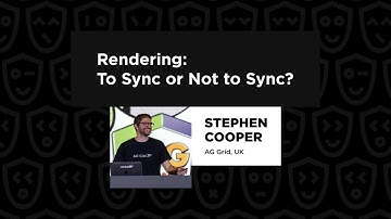Rendering: To Sync or Not to Sync? - Stephen Cooper, React Summit US 2023