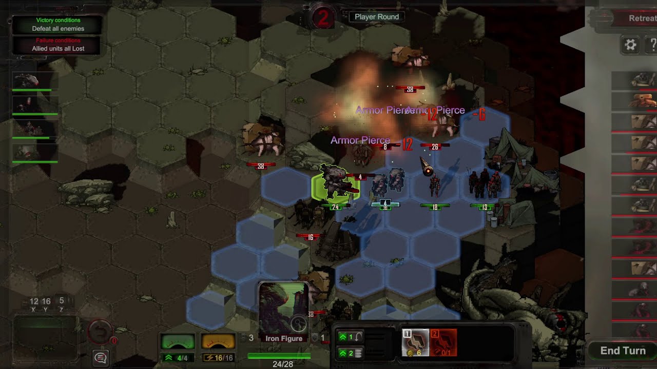 Геймплей Deep Fringe - Let's Play, эпизод 1 - Мрачная ролевая игра, а не Mechanicus - Пошаговая R...