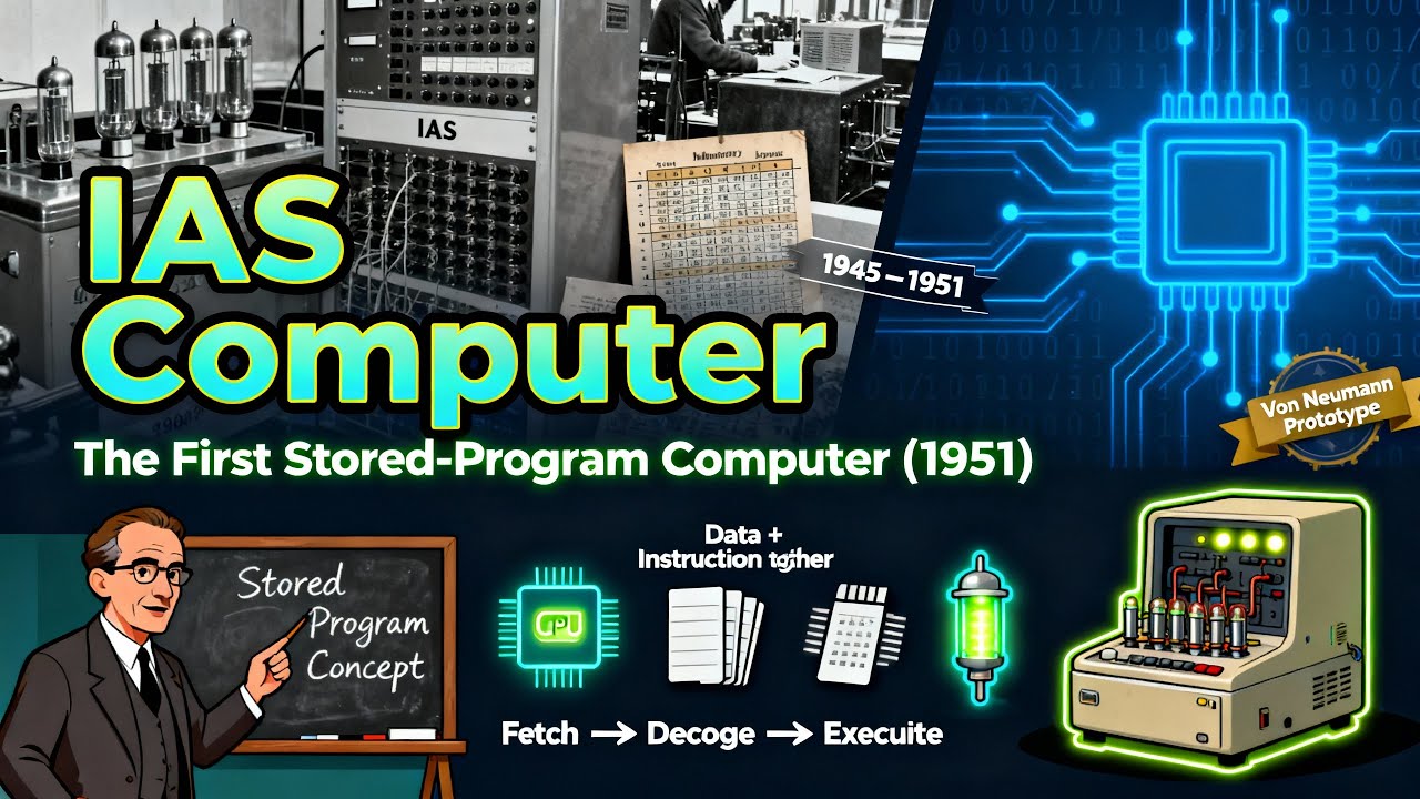 Ias Computer From First IAS Computer Explained | Von Neumann’s First Stored Program Machine ...