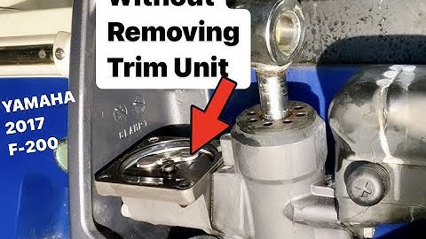 2017 Yamaha F-200 2.8L Trim Motor Replaced Without Removing Trim Unit.