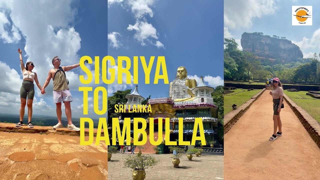 Исследование Львиной скалы Сигирии и пещерных храмов Дамбуллы | Наше последнее путешествие по Шри...