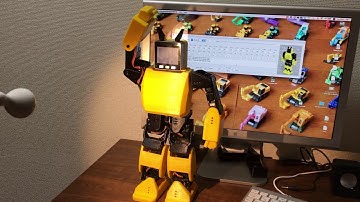 M5Stackで作る二足歩行ロボット モーションを考え始めた