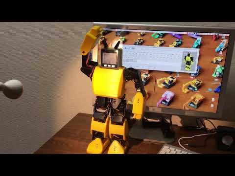 M5Stackで作る二足歩行ロボット モーションを考え始めた