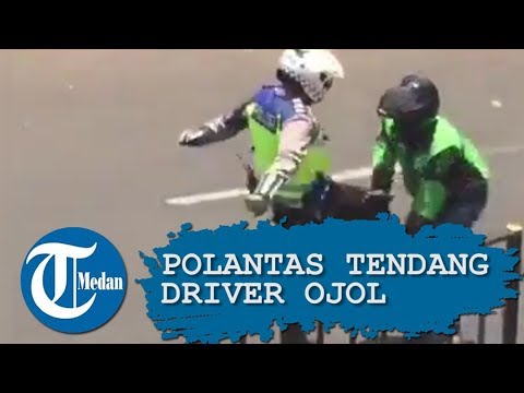 Polisi Tendang Driver Ojol Viral di Media Sosial