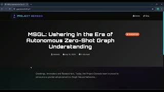 Website Launch - Project Genesis