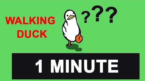 Duck Goes For A Walk 1 Minute - Countdown Timer 1 minute  - walking duck - đồng hồ đếm ngược