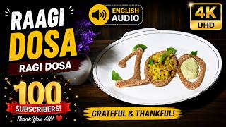 The Secret to Crispy Fermented Ragi Dosa (Dosa Batter Recipe) #100subscribers #200subscribers