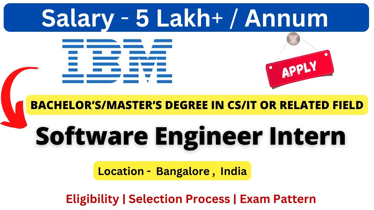 IBM Off Campus Drive for Freesher 2025 | Software Engineer Intern ...