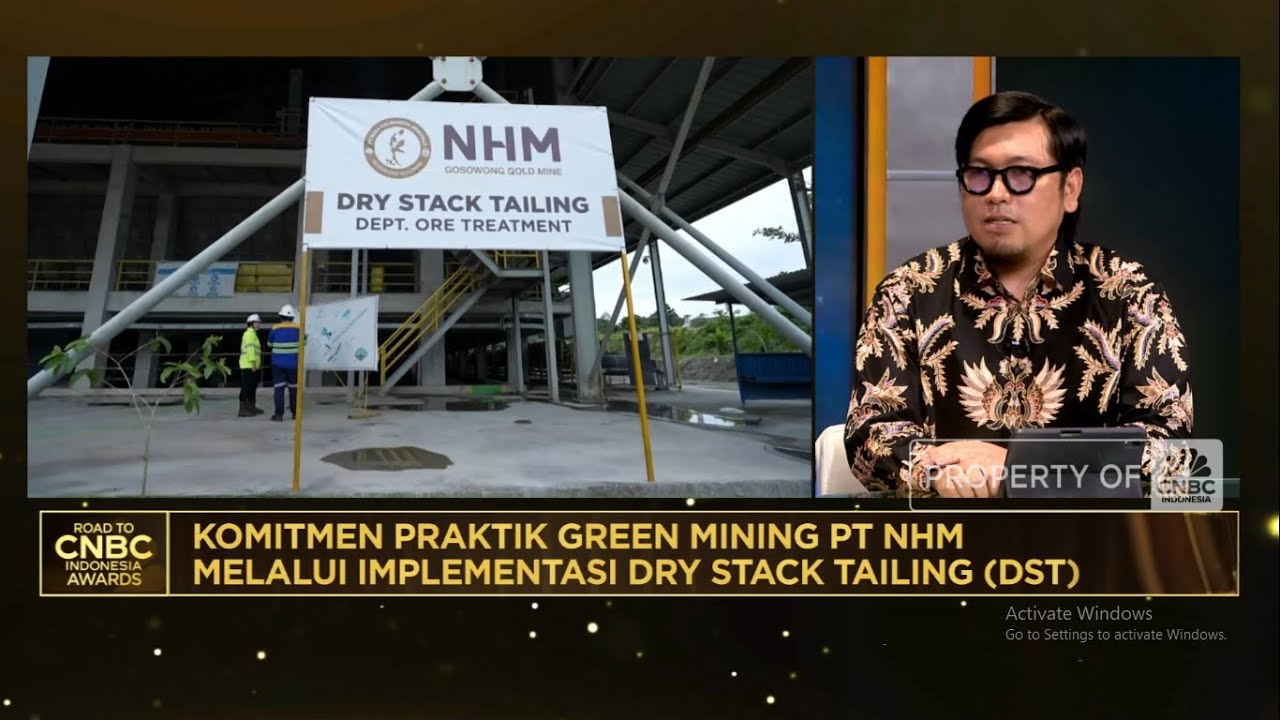 Praktik Green Mining PT NHM Olah Limbah Pakai Teknologi Dry Stack Tailing (DST)