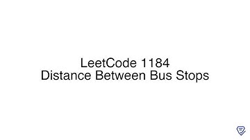 LeetCode 1184: Distance Between Bus Stops