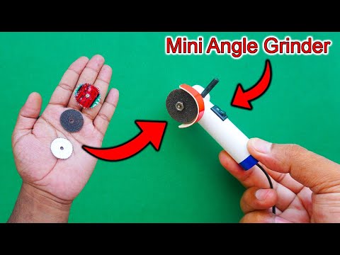 How To Make A Mini Angle Grinder | How To Make A Mini Dremel Tool | Cordless Angle Grinder | Grinder