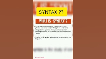 what Is Syntax ?? 👍#shorts #TheAnviOfficial