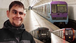 Zoo in the Moscow metro: five types of trains on one line!