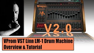 VProm Linn LM-1 VST drum machine overview & tutorial screenshot 4