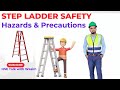 Step Ladder Safety | Hazards, Precautions &amp; Safe Practices