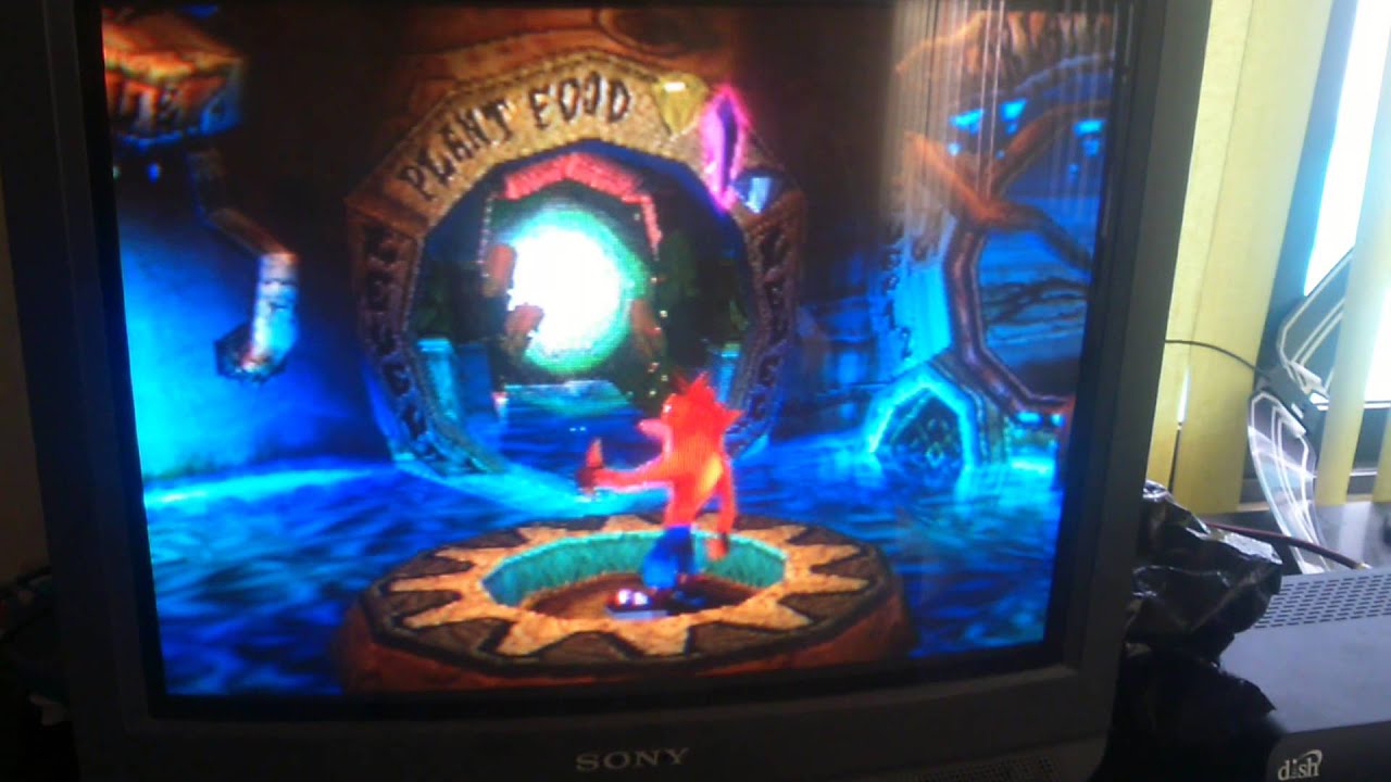 profundidad del oceano Pequeño Bug gráfico en Crash Bandicoot 2.