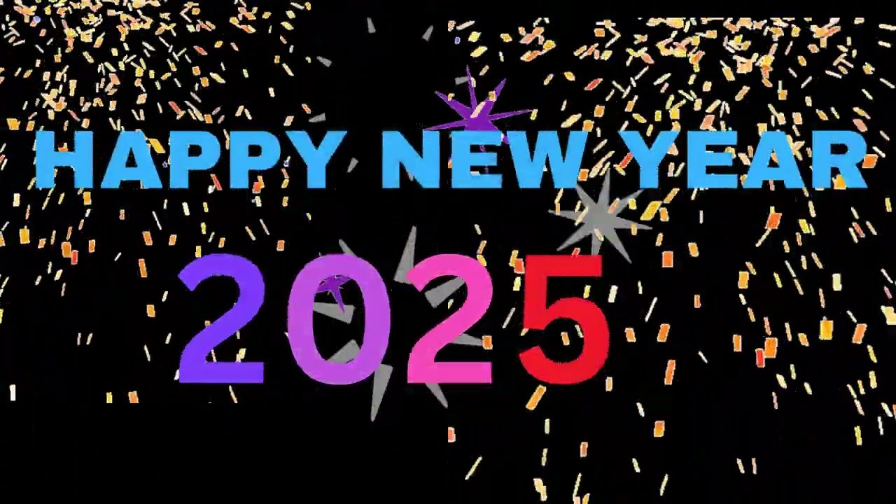 Happy new year animation in canva 